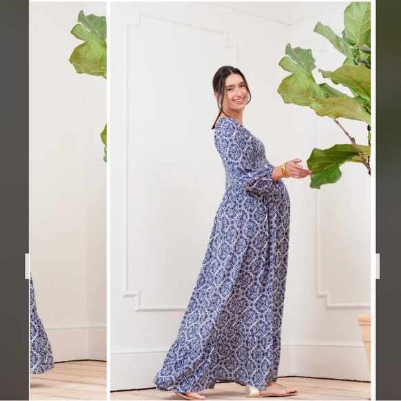 Seraphine maternity maxi dress size 4 - Picture 4 of 9